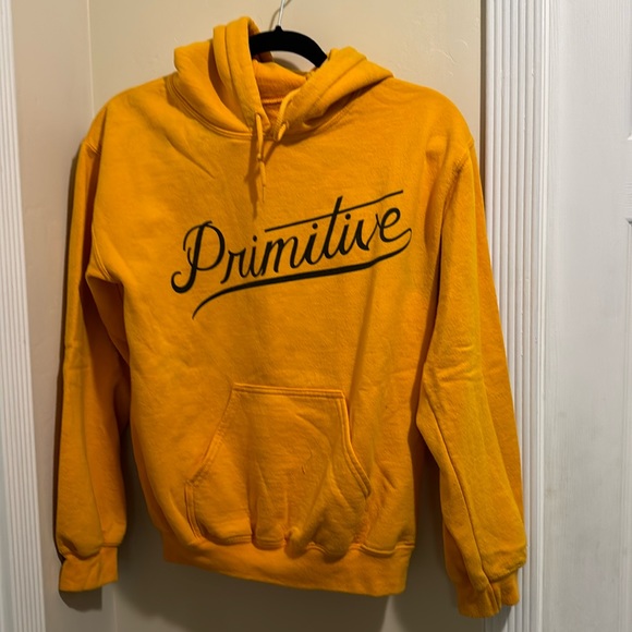 Primitive Yellow Mens Hoodie - Picture 1 of 4